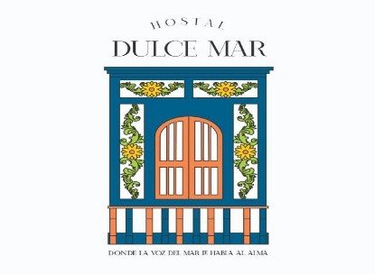 Logo hostal bendecido dulce mar